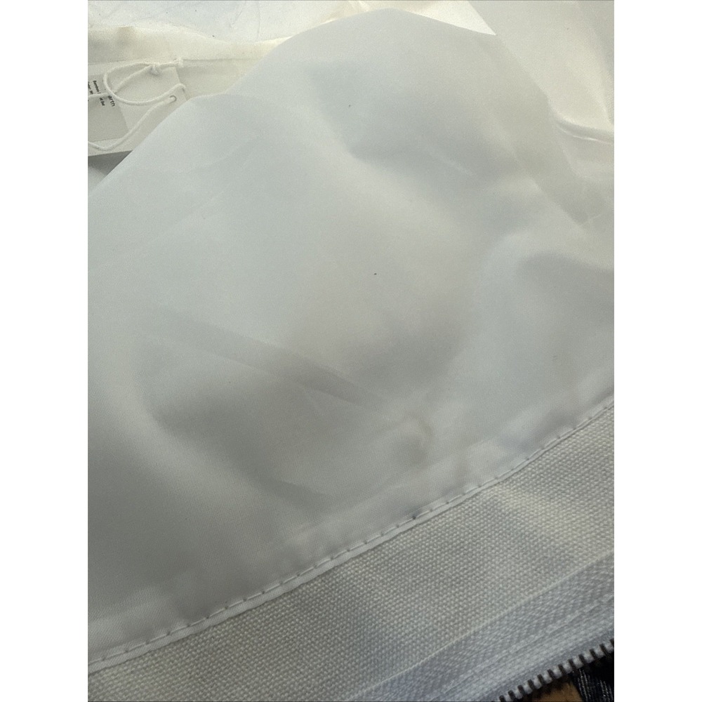 Cozy Earth Tote Storage Bag White Canvas Handbag Shoulder Strap Minimalist‎ - Picture 6 of 8
